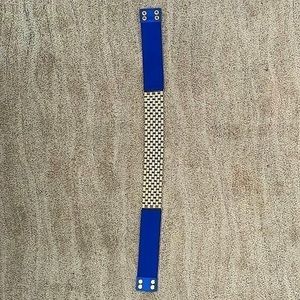 Bebe Brand New Blue and Gold Belt w stretch